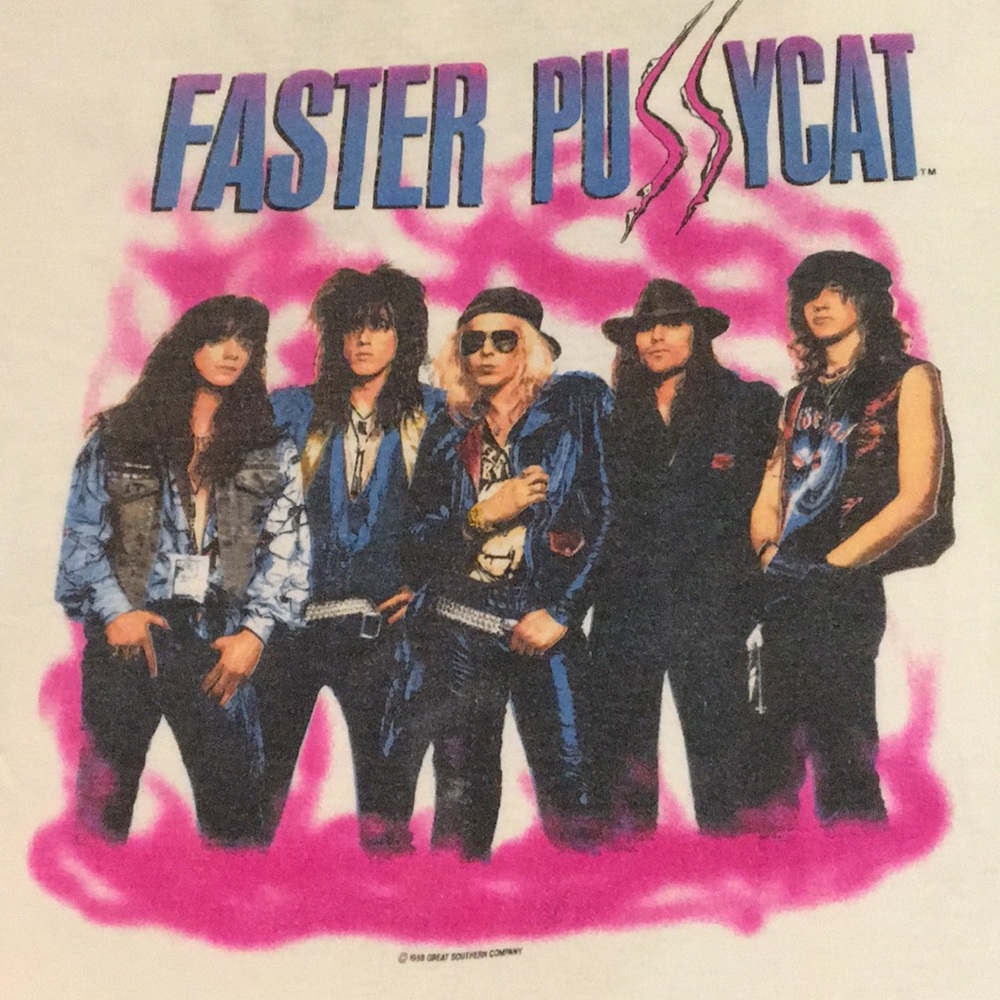 Vintage Faster Pussycat 1988 Tour Shirt